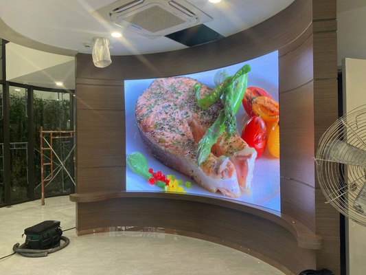 COB p1.25 Рекламный экран Алюминиевый шкаф для литья в помещении полный цветный светодиодный дисплей широкий угол просмотра 2-3 года Гарантия