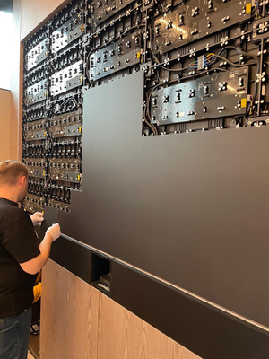 Внутри помещений P1.2 P1.5 P1.8 COB Led Screen Club Led Display 600X337.5 Led Screens для конференций в интерьере Малые пиксели