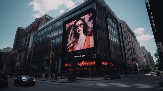 SCX LED Full Color Outdoor Fixed Installation Billboard Screen Video Wall P5 LED дисплей с настоящими и естественными цветами
