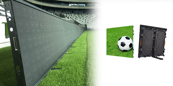 Высокая яркость ≥6500cd/m2 Stadium LED Display с частотой кадров 60 Hz и классом IP65