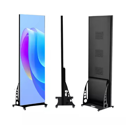 Рекламные плакаты на светодиодных батареях P1.8 P2.5 Портативный Pantalla Led Matrix Panel Module Billboard Складный светодиодный плакат