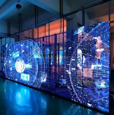 P3.91 Transparent LED Screen High Brightness Outdoor Window Glass LED Screen Display