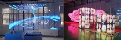 Алюминиевый шкаф Прозрачный светодиодный экран G7.82-7.82 и средний без сбоев 1000 часов для ваших требований