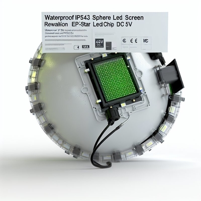 Водостойкий IP43 Сферный светодиодный экран с разрешением Epistar Led Chip DC5V