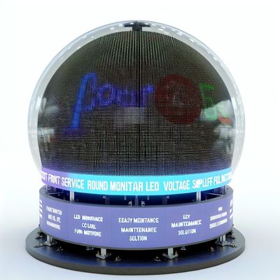 Передний сервисный круглый светодиодный монитор с напряжением DC5V. Упрощенное решение для обслуживания.