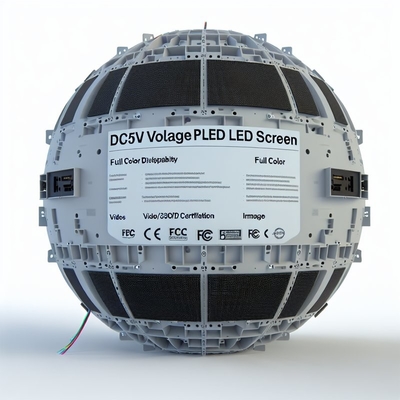 Светодиодный сферический экран DC5V с сертификацией FCC и функцией отображения видео/текста/изображений