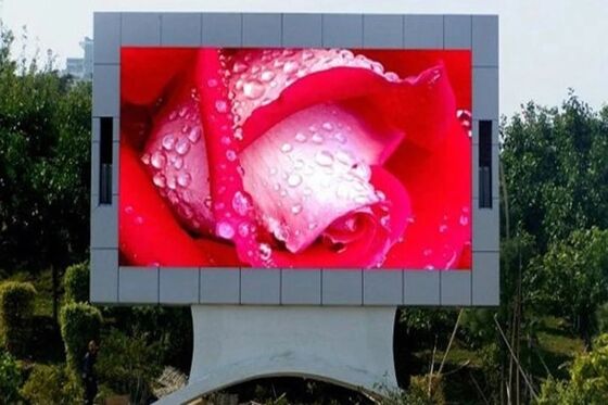Наружный полноцветный светодиодный дисплей P10 с высокой частотой обновления 3840 для уличных рекламных щитов размером 960x960