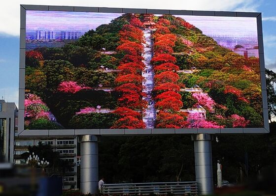Водонепроницаемый большой светодиодный рекламный экран P6 с фиксированной рамой для уличной рекламы