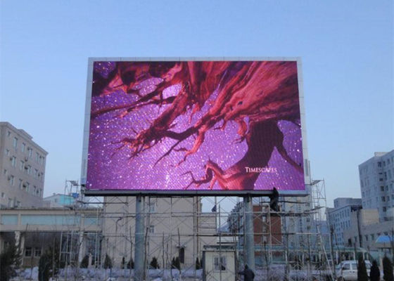 Хорошая цена P10 Внешний водонепроницаемый полноцветный светодиодный дисплей 10 мм пикселей 10000 пикселей/м2 онлайн
