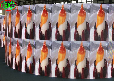 Curve Led Outdoor Advertising Screens Full Color P4.81 Высокий показатель обновления Внутренний полноцветный светодиодный экран
