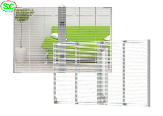 Прозрачная светодиодная панель высокой яркости, полноцветная вывеска SMD2121, прозрачный светодиодный дисплей