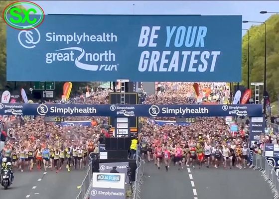 Наружный светодиодный рекламный экран P3.91 с высокой яркостью, водонепроницаемостью IP65 и полноцветным дисплеем