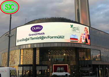 Изогнутый наружный светодиодный рекламный дисплей, панель P6 LED, полноцветный 20W внутренний полноцветный светодиодный дисплей