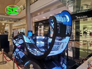 P4.81 Внешний гибкий светодиодный литой алюминиевый корпус SMD2525 1R1G1B 5000 нит яркость