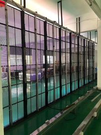 Nationstar Kinglight светодиодная лампа P3.91-7.82 Полный цвет водонепроницаемая сетка Прозрачная стеклянная стена с светодиодным освещением для внутренних и наружных помещений