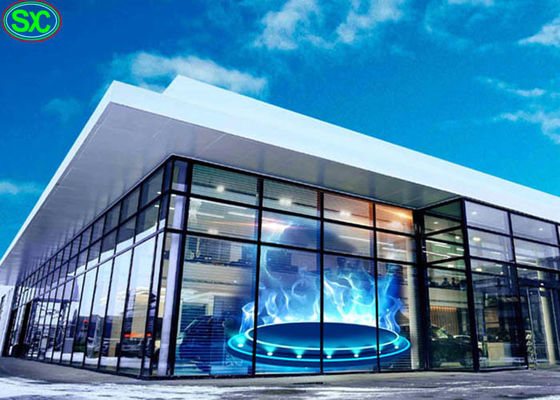 Строя яркость приведенная 5000nits дисплея P3.91 стены на открытом воздухе прозрачная высокая