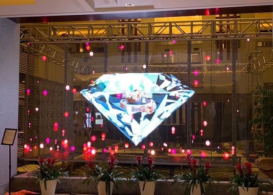 SMD2121 Водостойкий прозрачный светодиодный дисплей для привлекательной наружной рекламы