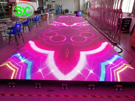 Внутренний HD P6.25 SMD3528 Полный цвет LED танцевальный пол 1000ммx 500мм Коробка