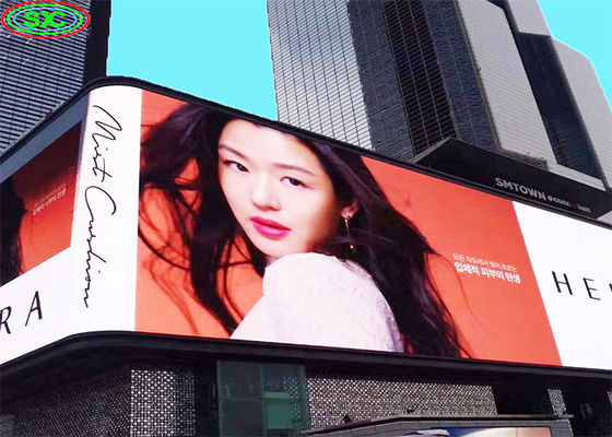 P10 Наружный светодиодный рекламный экран 10 мм пиксельная высота IP65 водонепроницаемая