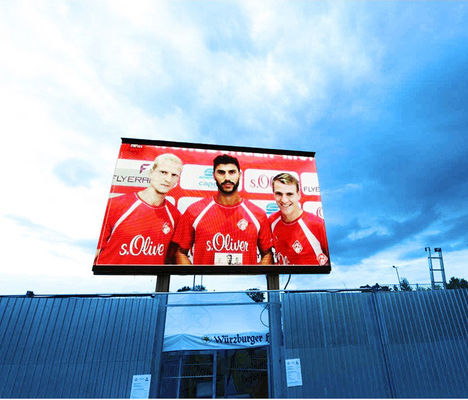 P10 Внешний светодиодный дисплей 10 мм Пиксельная высота IP65 водонепроницаемая