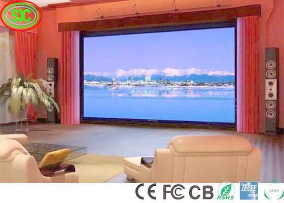 Крытая полная реклама стены разрешения 4K цвета ультра высокая видео- привела экран