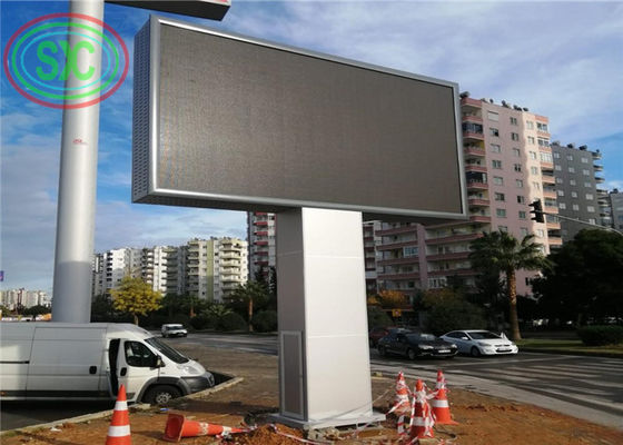 Хорошая цена Красивый цвет тангажа 6mm рамки 1R1G1B полный привел афишу со столбцом около дороги онлайн