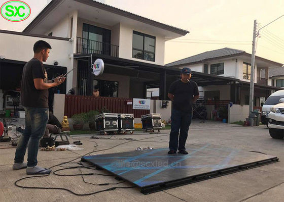 Светодиодная танцевальная панель для помещений, шаг пикселя 4,81 мм, 500x500 мм, водонепроницаемость IP65