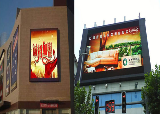 Наружный водонепроницаемый P10 Коммерческая реклама LED Billboard 50000cd/m2 Яркость Знак экрана
