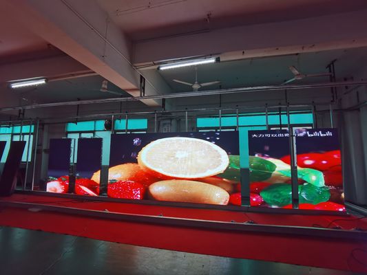 Стальной стандартный шкаф для внутреннего использования P4 RGB LED Сплавленный алюминиевый корпус 3-в-1 Smd2121