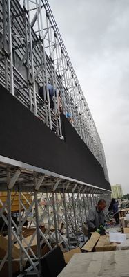 Цвет шкафа p10 водоустойчивого заднего обслуживания P10 ip65 открытый на открытом воздухе полный привел экранный дисплей привел панель 320* 160mm для adverti