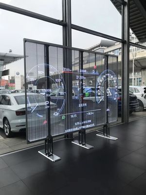 Коммерческий 1R1G1B Прозрачный светодиодный телевизор 1000 мм x 1000 мм Размер корпуса