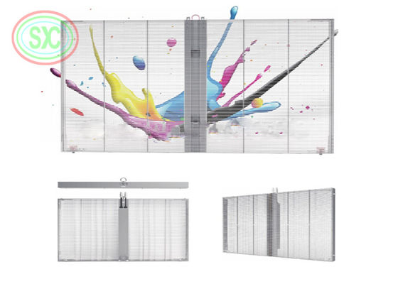 Алюминиевый шкаф Прозрачный светодиодный дисплей G7.82-7.82 для производительности