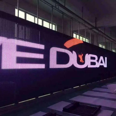 Full Color HD Гибкий 4000cd/sqm Прозрачная светодиодная панель Прозрачный светодиодный экран