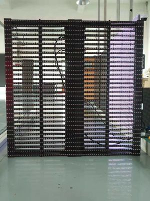 Хорошая цена P3.91-7.82 Полноцветный прозрачный светодиодный экран для стеклянных навесных стен онлайн