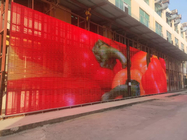 Панель стены Pantalla рекламы фасада прозрачной сетки занавеса P15.625 строя видео- показывает экран СИД