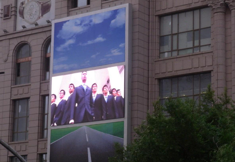 Уличный большой светодиодный экран P1.25, полноцветный, IP65, водонепроницаемый, размер кабинета светодиодного дисплея 960 мм x 960 мм