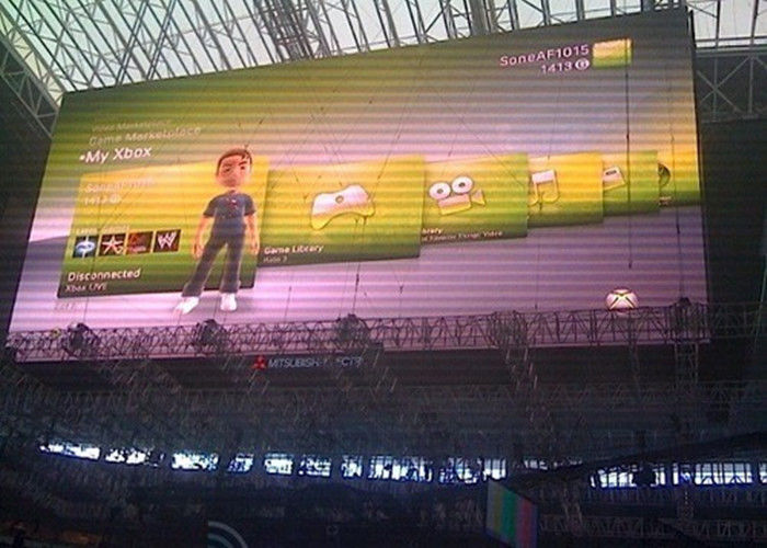 P10 Внешние полноцветные светодиодные рекламные щиты дисплей 10 мм Пиксель IP65 водонепроницаемость 10000cd / M2