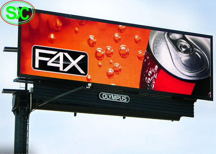 Экрана дисплея СИД на открытом воздухе рекламы полного цвета P10 яркость электронного высокая