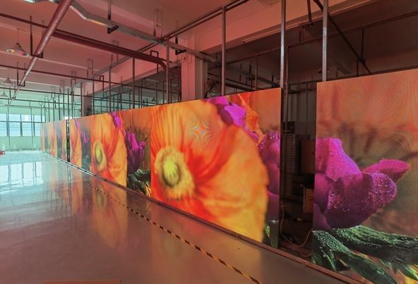 P4 Наружный арендованный светодиодный дисплей IP65 водонепроницаемый 1200cd/sqm