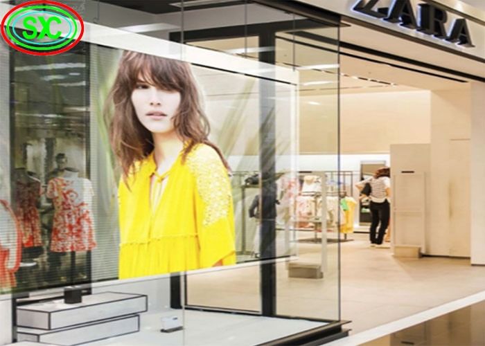 SMD2121 Прозрачный светодиодный экран G3.91-7.82 для универсальных и функциональных дисплеев