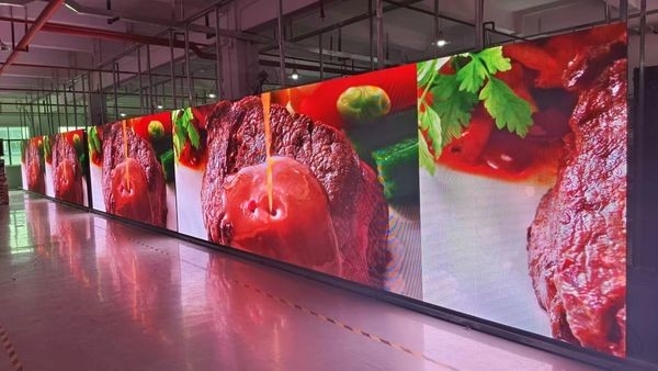 Ультратонкий настраиваемый горячее продажа литьевого алюминия / железной коробки Внутренний высокая яркость полноцветный светодиодный дисплей