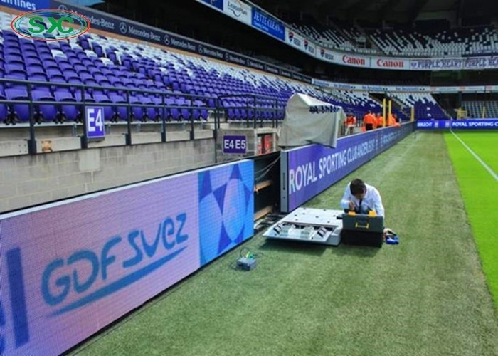 P10 Stadium Perimeter Full Color LED Display 3000Hz 1R1G1B 320x160mm