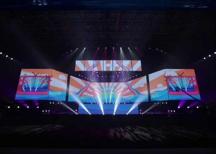 Полноцветный арендный светодиодный дисплей модуль P10 1RGB Подвесный светодиодный рекламный дисплей
