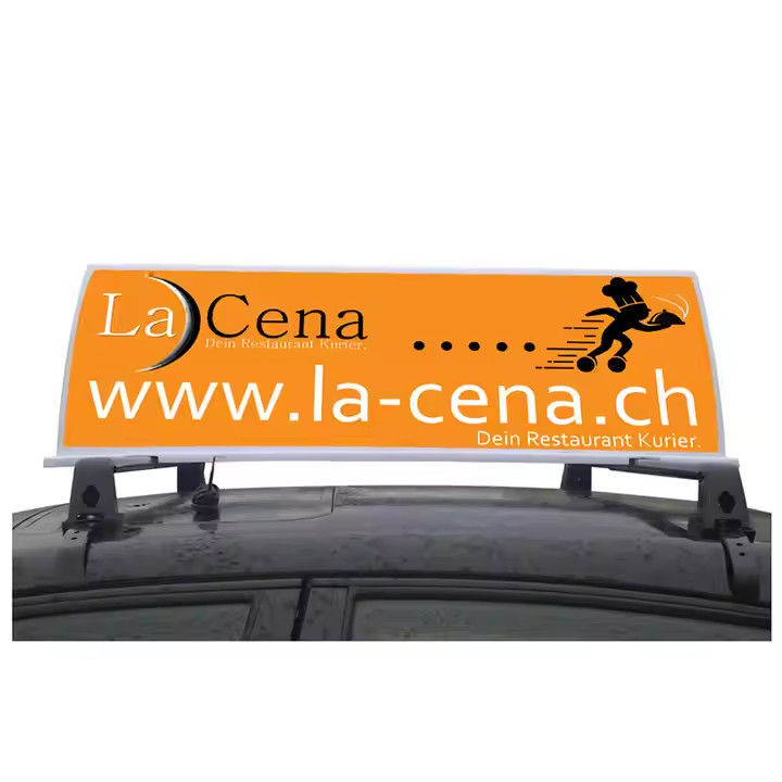 Внешний P6 HD Full Color LED Car Roof Sign Display IP65 водонепроницаемый