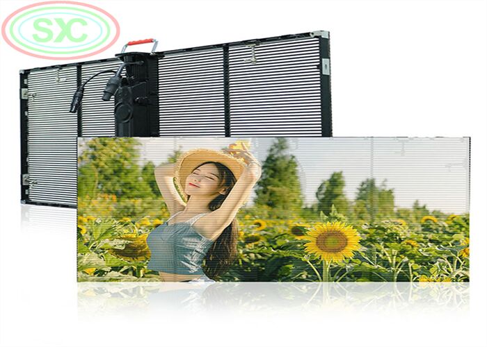 Тонкий легкий прозрачный светодиодный экран с яркостью 4500CD Идеально подходит для современной стеклянной рекламы и отображения зданий