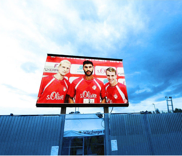 P10 Внешний светодиодный дисплей 10 мм Пиксельная высота IP65 водонепроницаемая