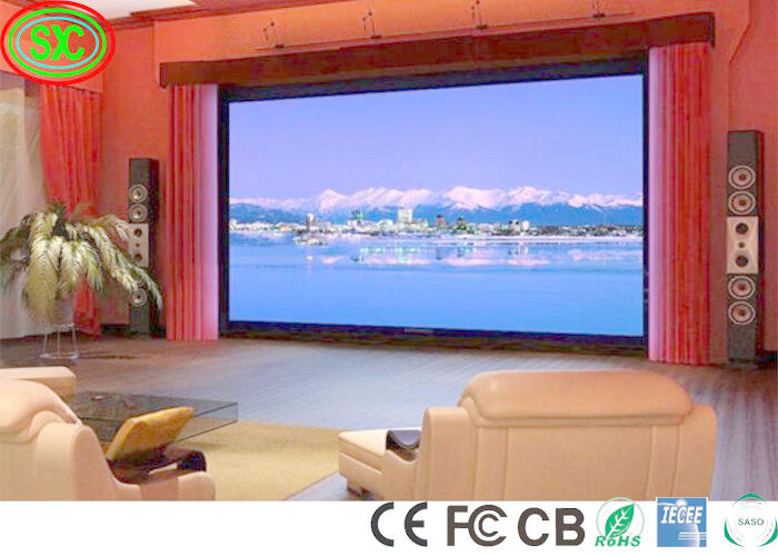 Крытая полная реклама стены разрешения 4K цвета ультра высокая видео- привела экран