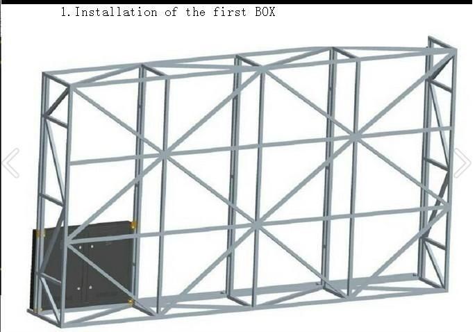 P10 Внешний светодиодный щит 50000cd/m2 Яркость IP65 водонепроницаемая