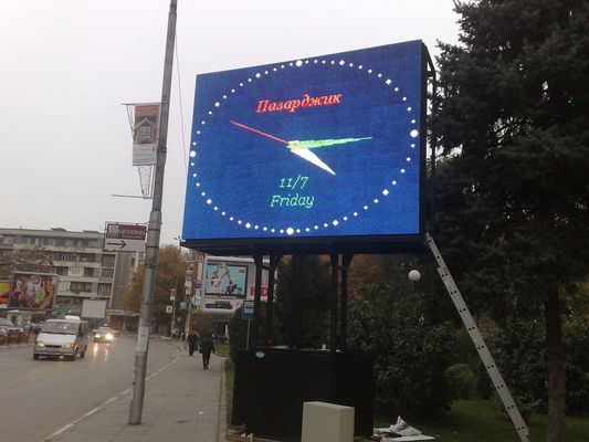 Хорошая цена Наружный фиксированный светодиодный дисплей p10 SMD 3535, программируемый светодиодный знак развертки 1/4 с яркостью 7000 онлайн