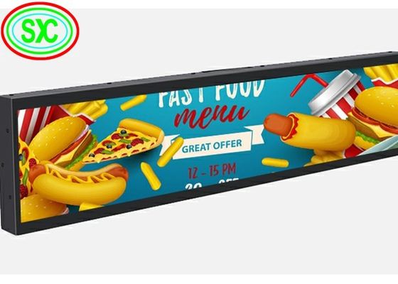 P1.875 COB Полочный светодиодный экран 900x60 мм 800 кд/кв.м для розничной торговли